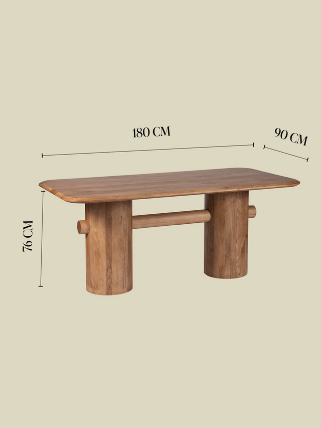 Calder Mango Wood Dining Table