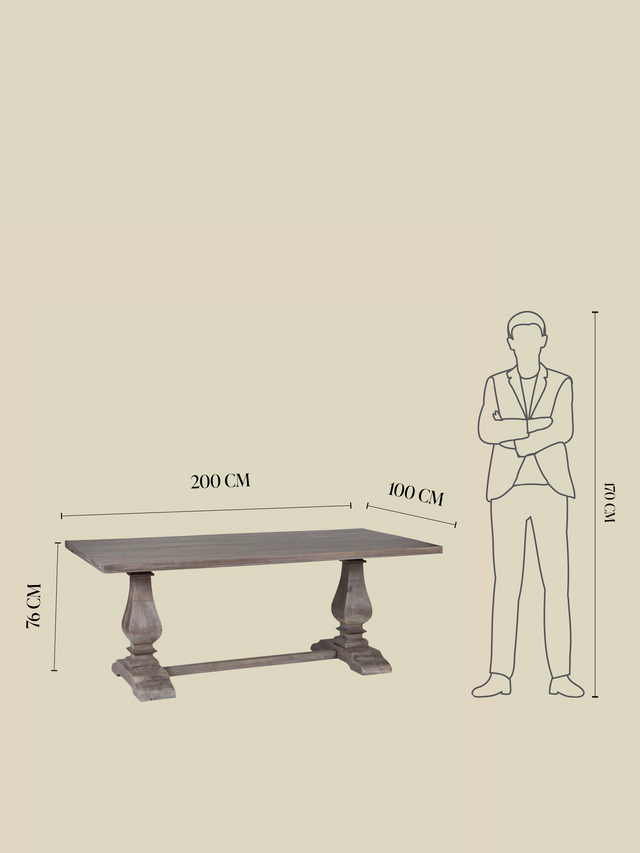 Allister Wooden Dining Table