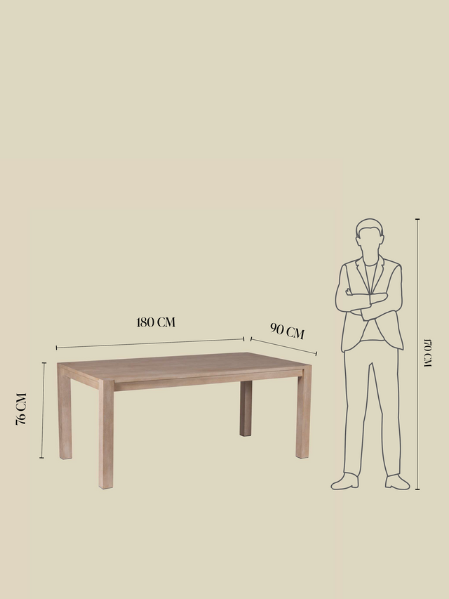 Charles Wooden Dining Table