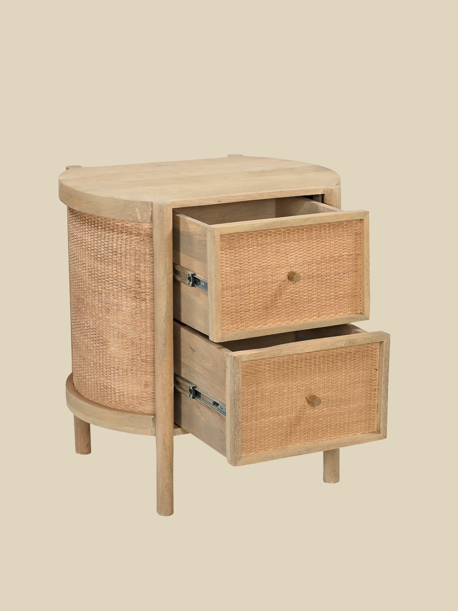 Soren Two Drawer Bedside Table