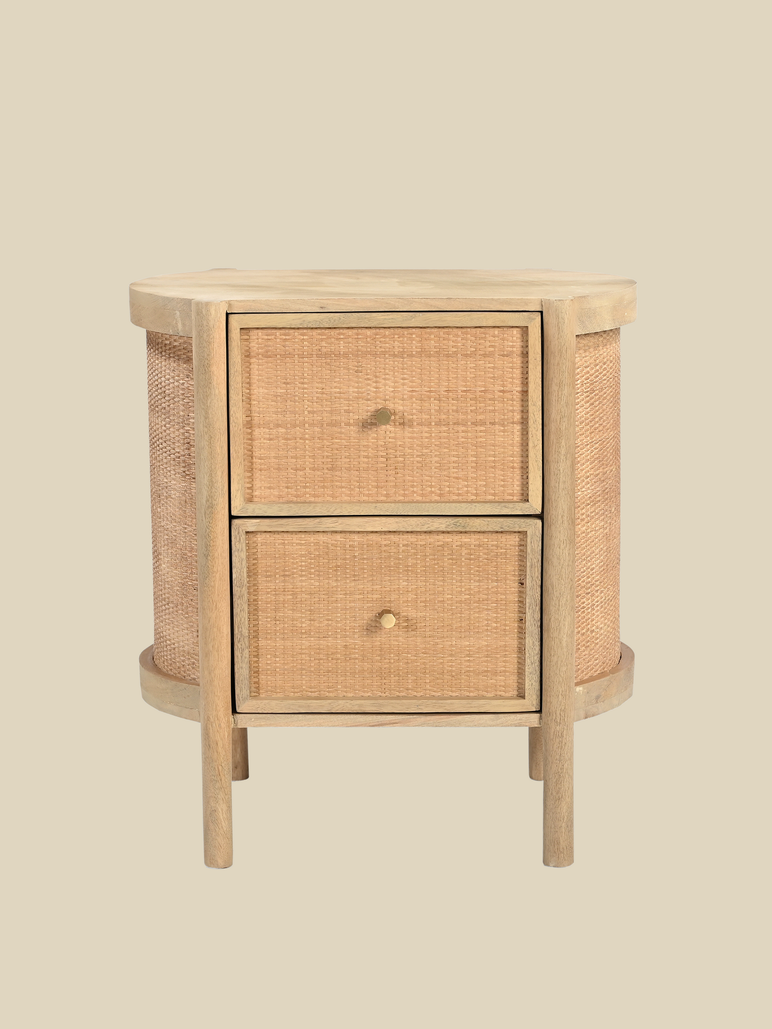 Soren Two Drawer Bedside Table