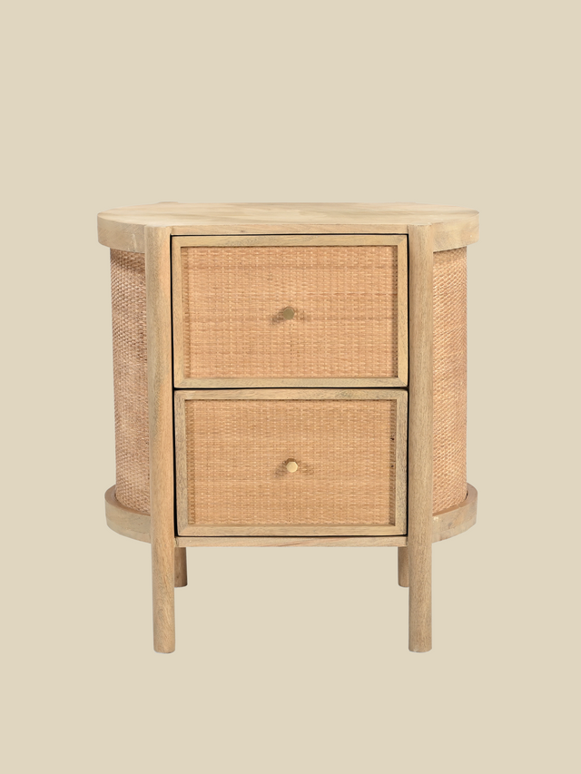 Soren Two Drawer Bedside Table