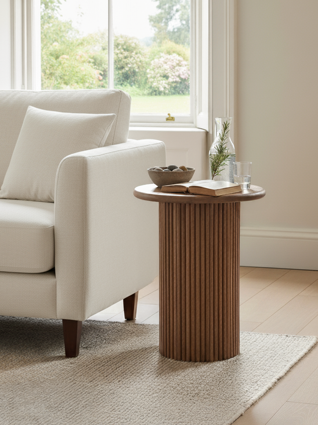 Eldric Fluted Side Table