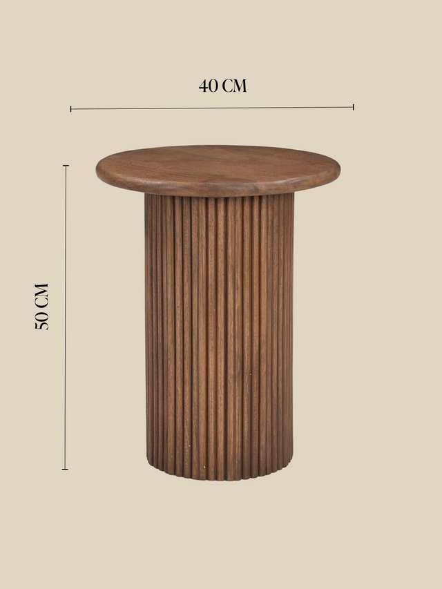 Eldric Fluted Side Table