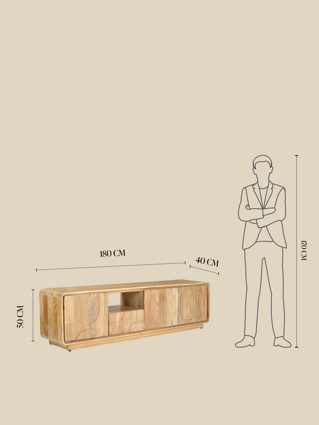 Aura Three Door TV Media Unit