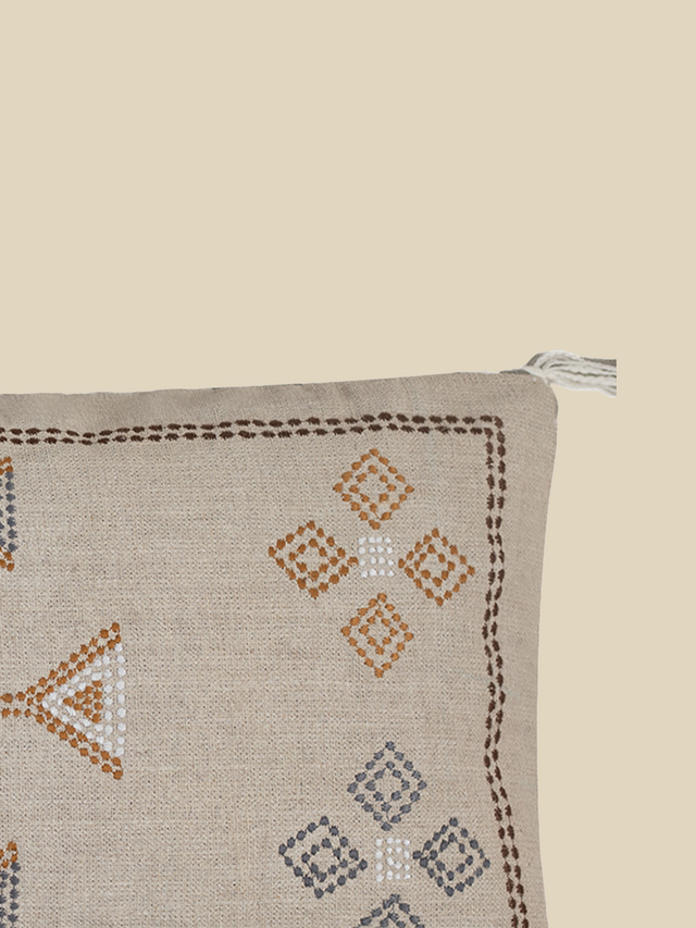 Grey Dream Cotton-Linen Cushion