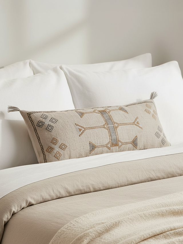 Grey Dream Cotton-Linen Cushion