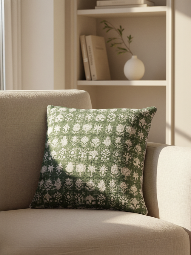 Selva Floral Cotton Cushion