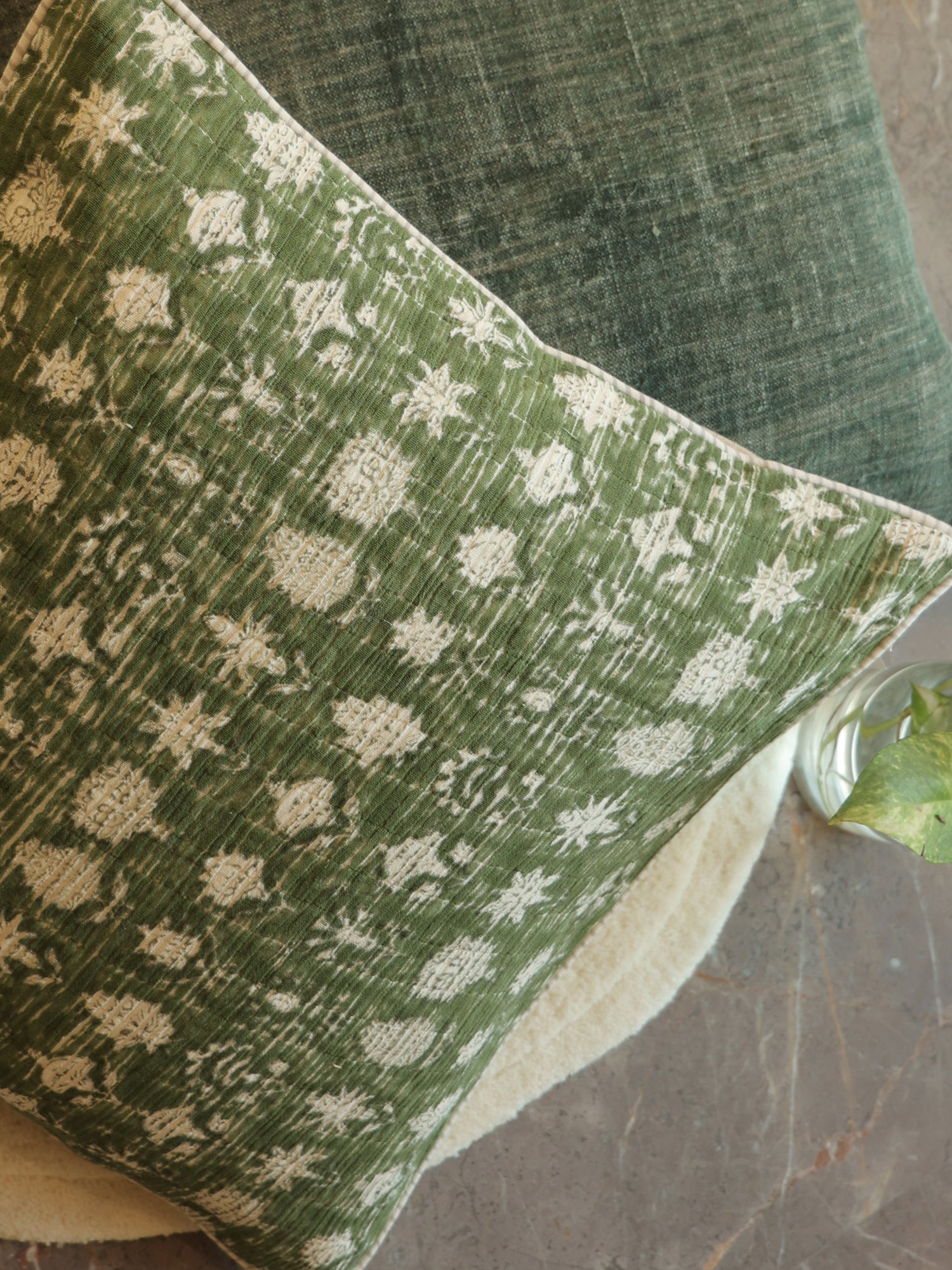 Selva Floral Cotton Cushion