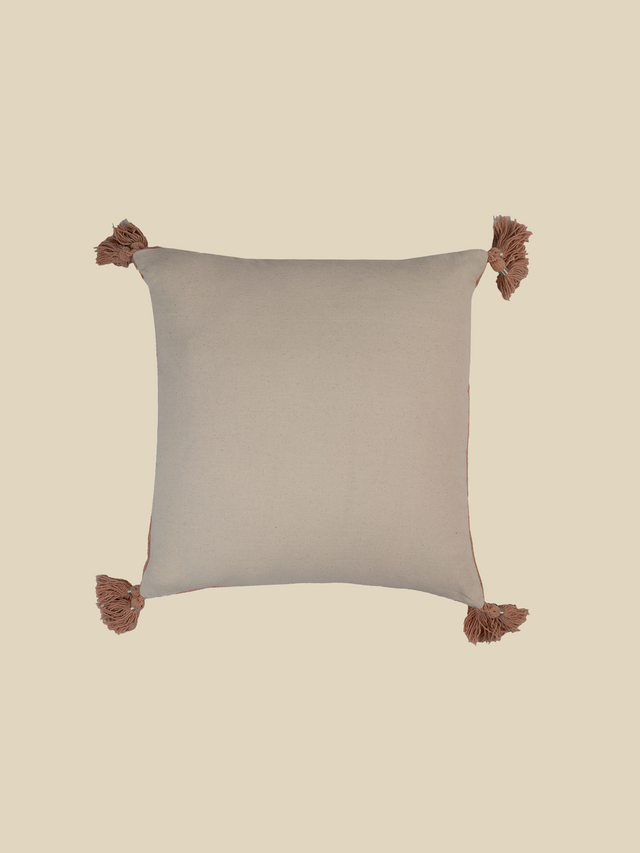 Coral Bliss Chenille & Cotton Cushion