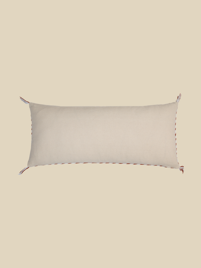 Coral Dream Cotton-Linen Cushion