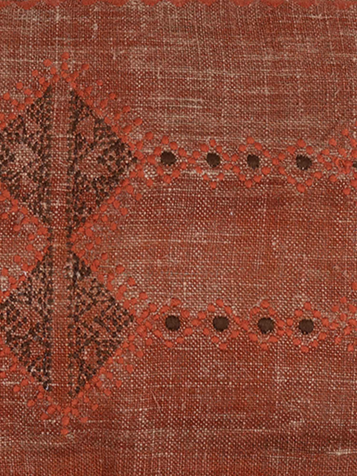 Coral Dream Cotton-Linen Cushion