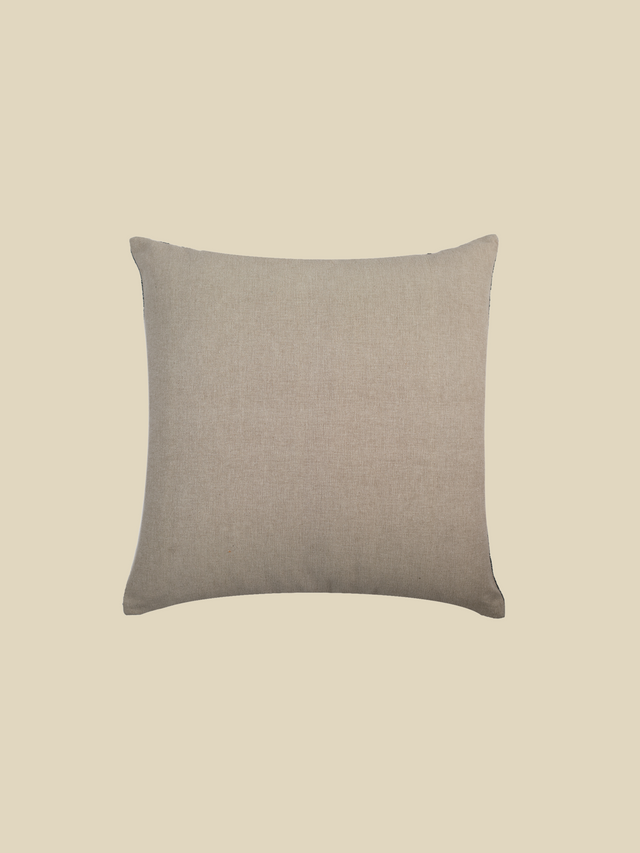 Justine Charcoal Cotton Cushion