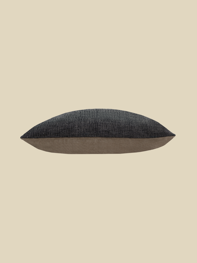 Justine Charcoal Cotton Cushion