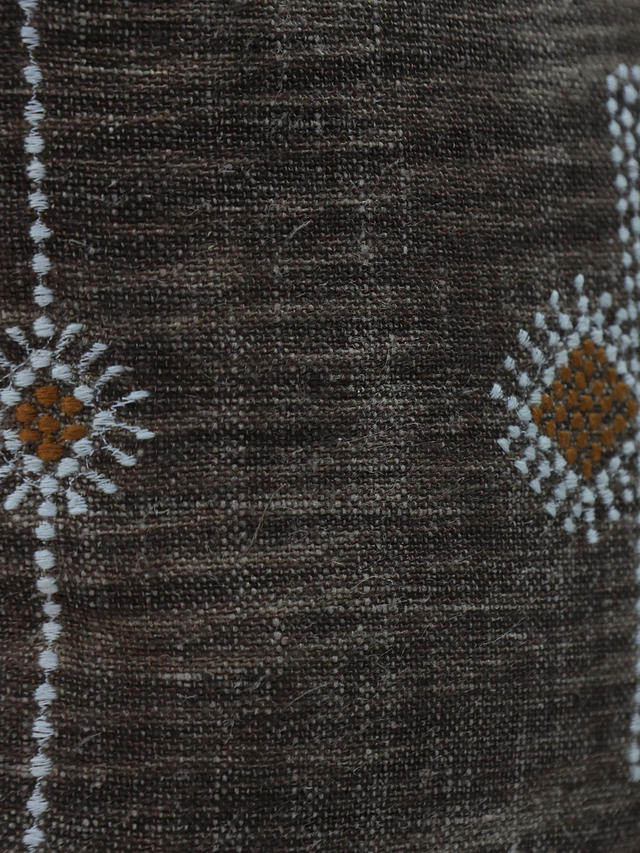 Liora Embroidered Linen-Cotton Cushion