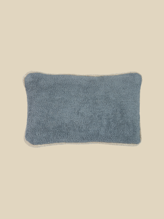 Silvia Blue Cotton Boucle Cushion