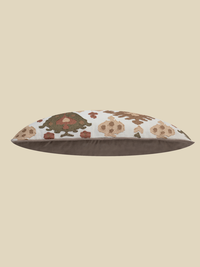 Claude Embroidered Cotton Cushion