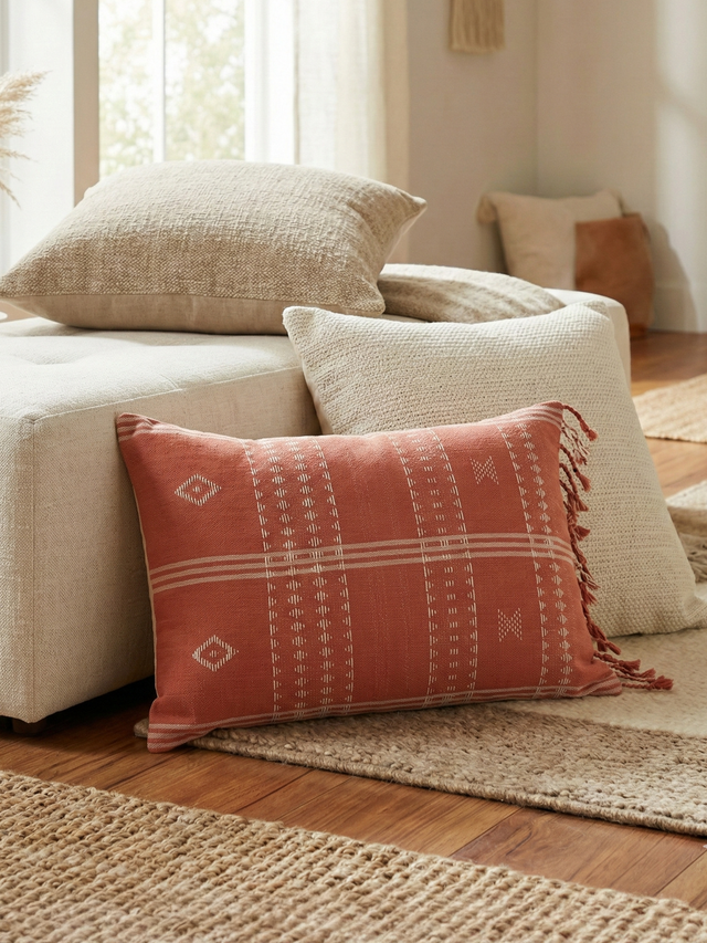 Sora Handwoven Cotton Cushion