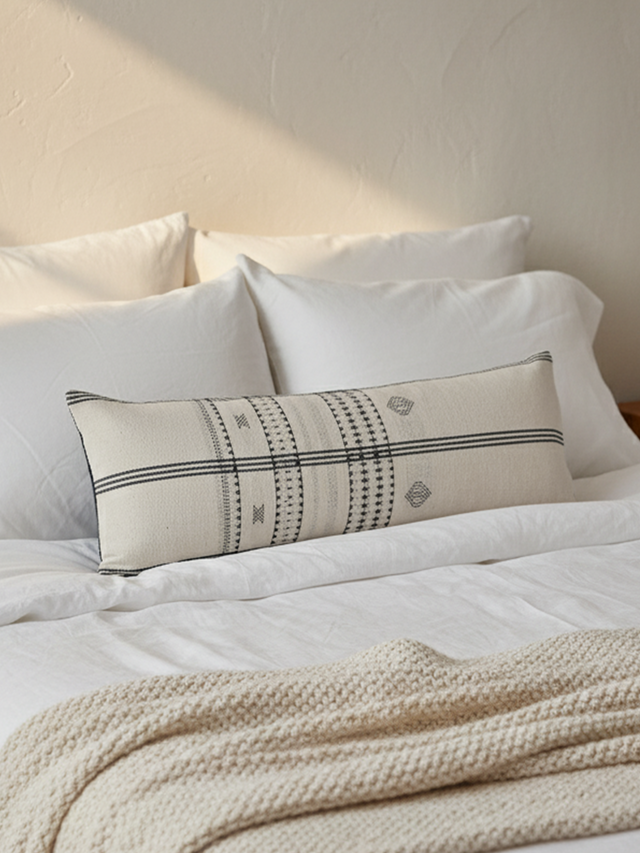 Kayali Black & White Cotton Cushion