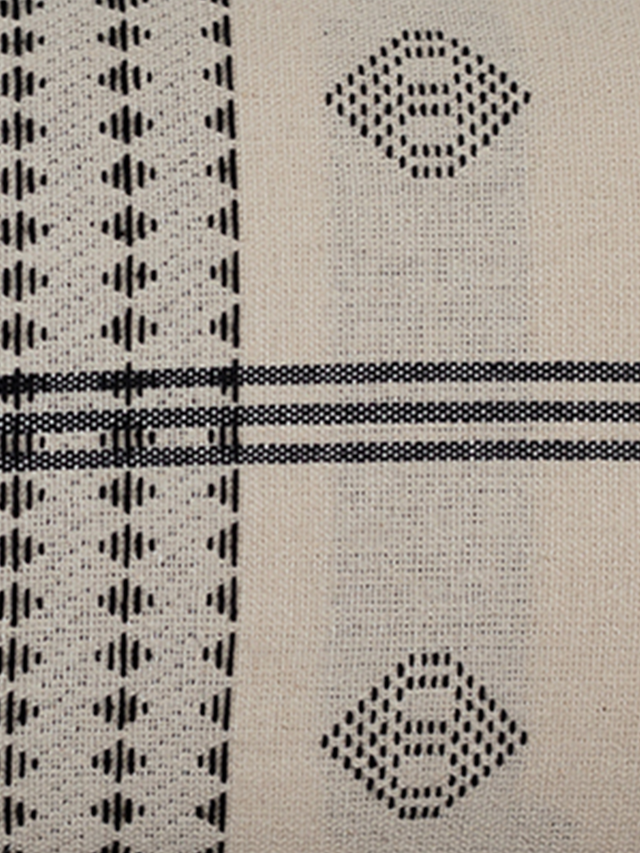 Kayali Black & White Cotton Cushion