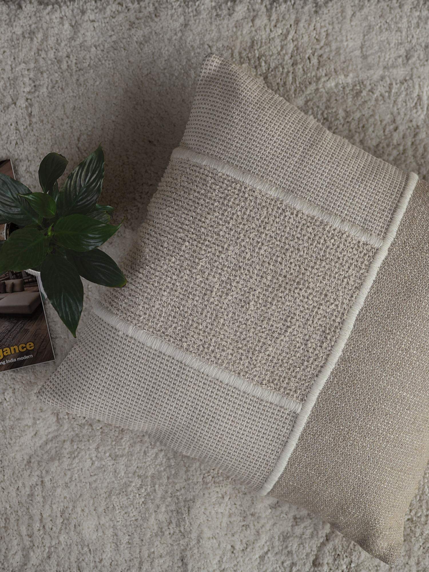 Lyric Cotton-Wool Cushion