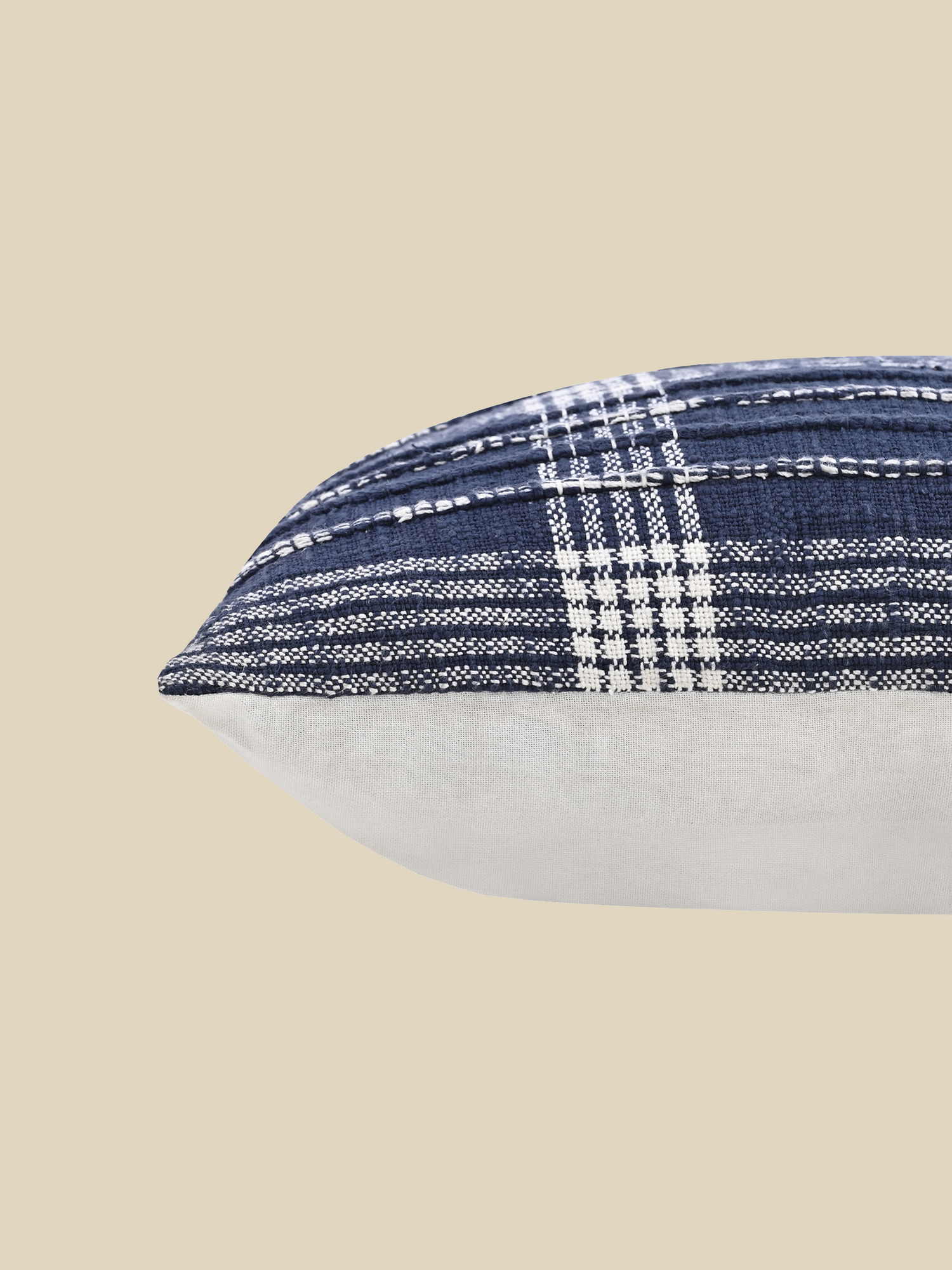 Talia Blue Cotton Cushion