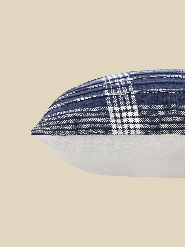 Talia Blue Cotton Cushion