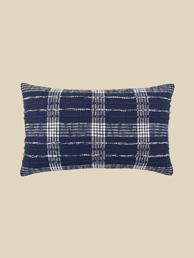 Talia Blue Cotton Cushion