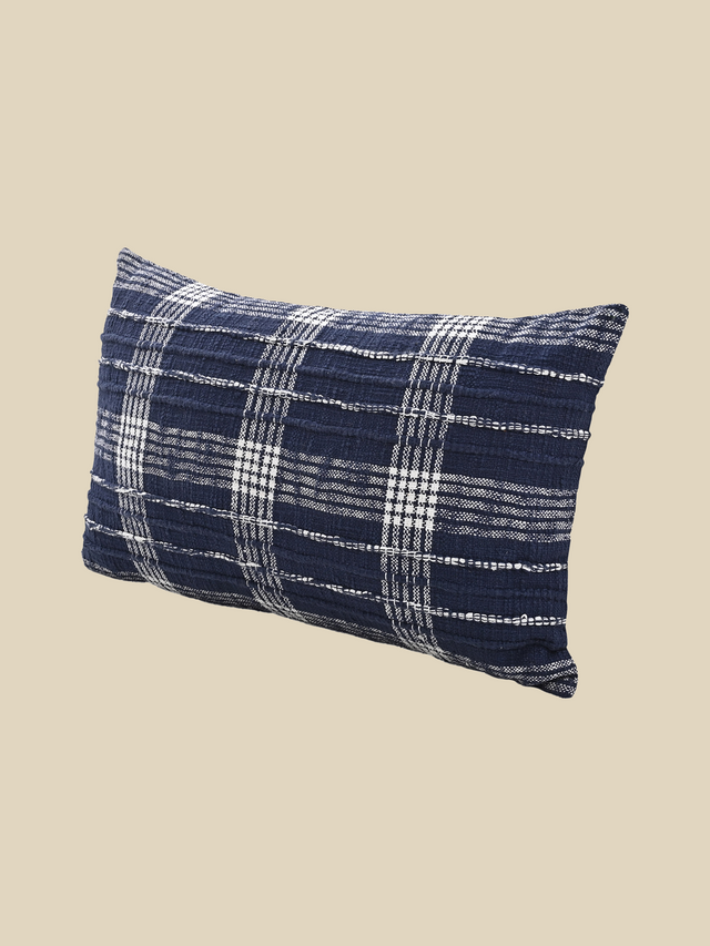 Talia Blue Cotton Cushion
