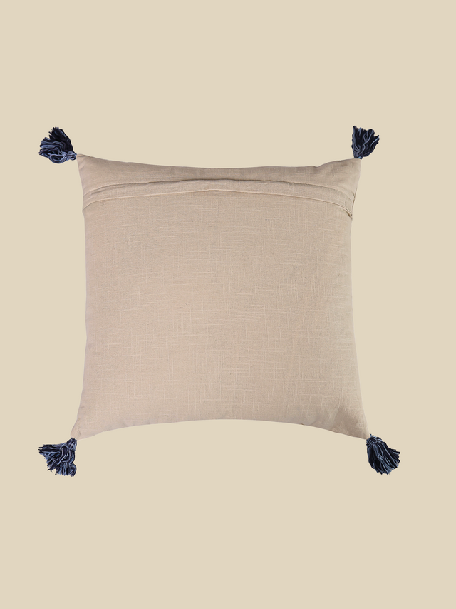 Elm Embroidered Cotton Cushion