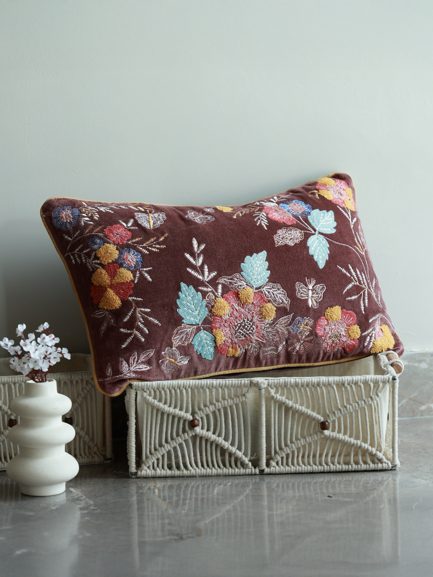 Maple Velvet Cushion