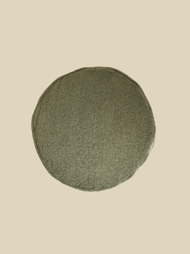 Oliva Green Pouffe