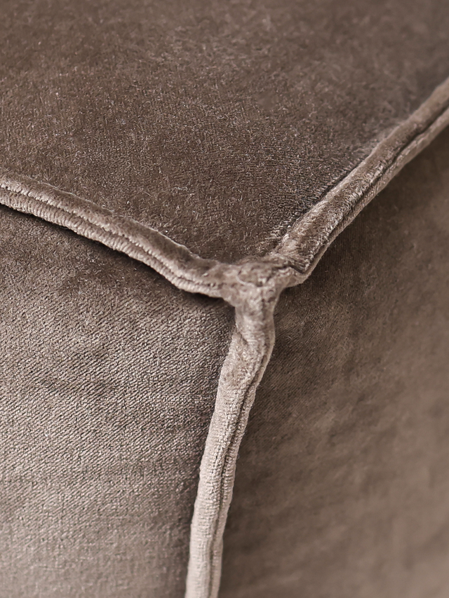 Verdure Brown Cotton Pouffe