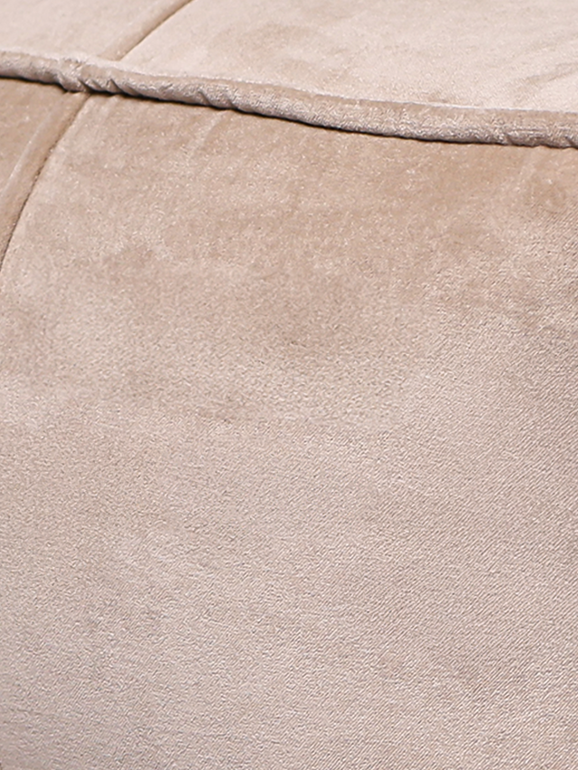 Verdure Beige Cotton Pouffe