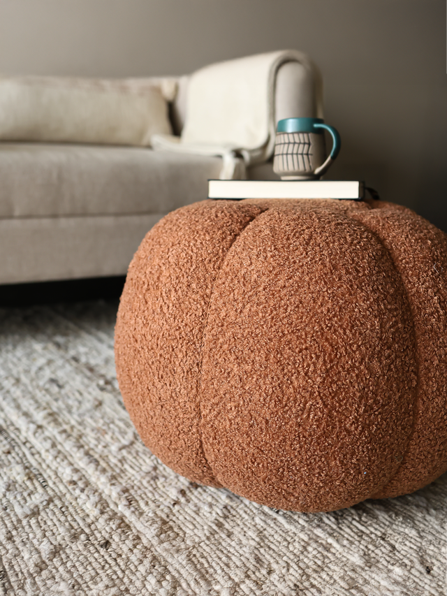 Linden Rust Pouffe