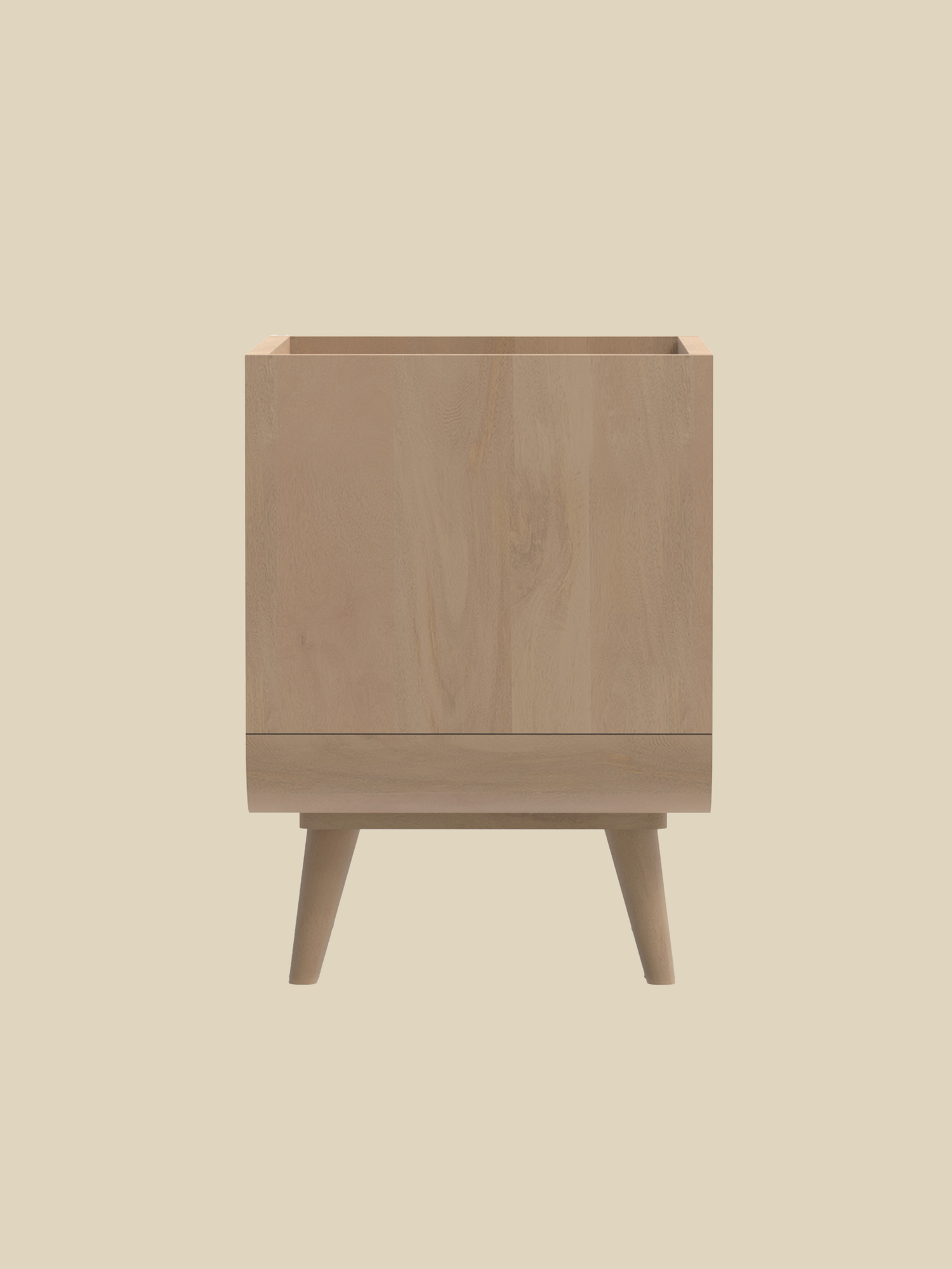 Kael Two Drawer Bedside Table - Natural