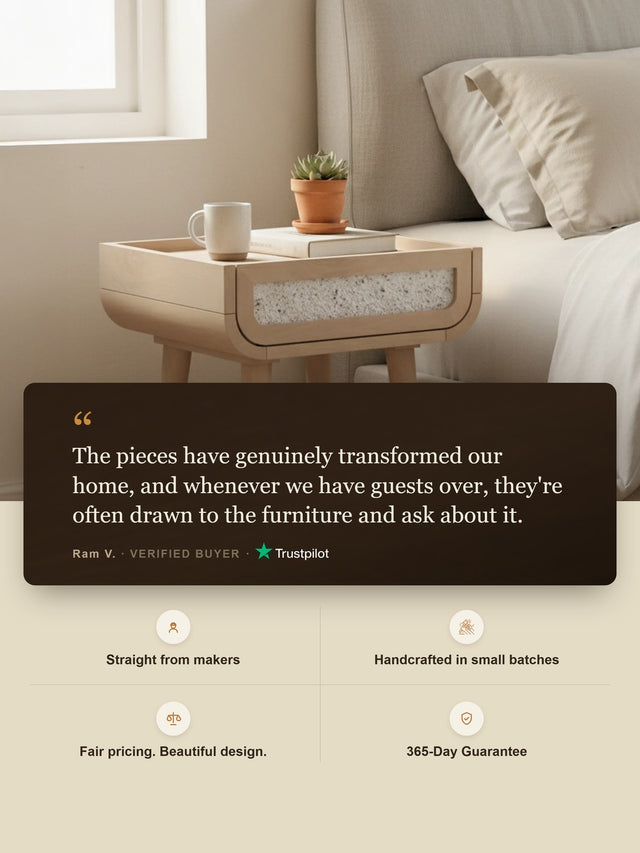 Kael Bedside Table - Natural