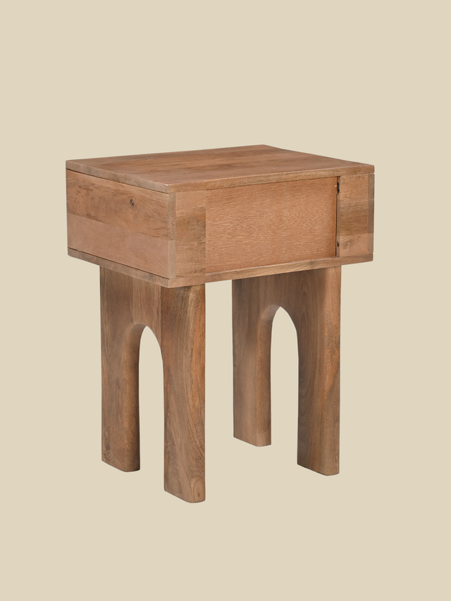 Verde One Drawer Bedside Table