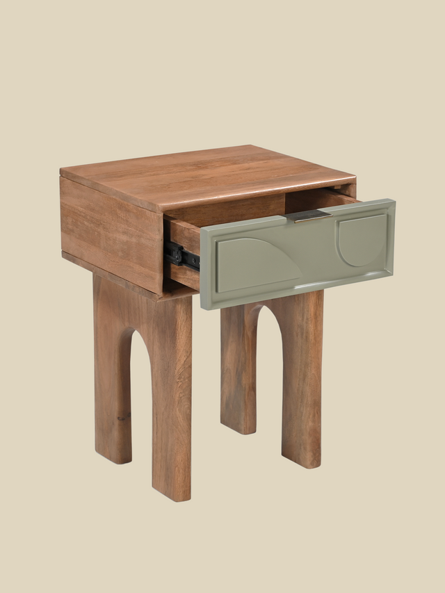 Verde One Drawer Bedside Table