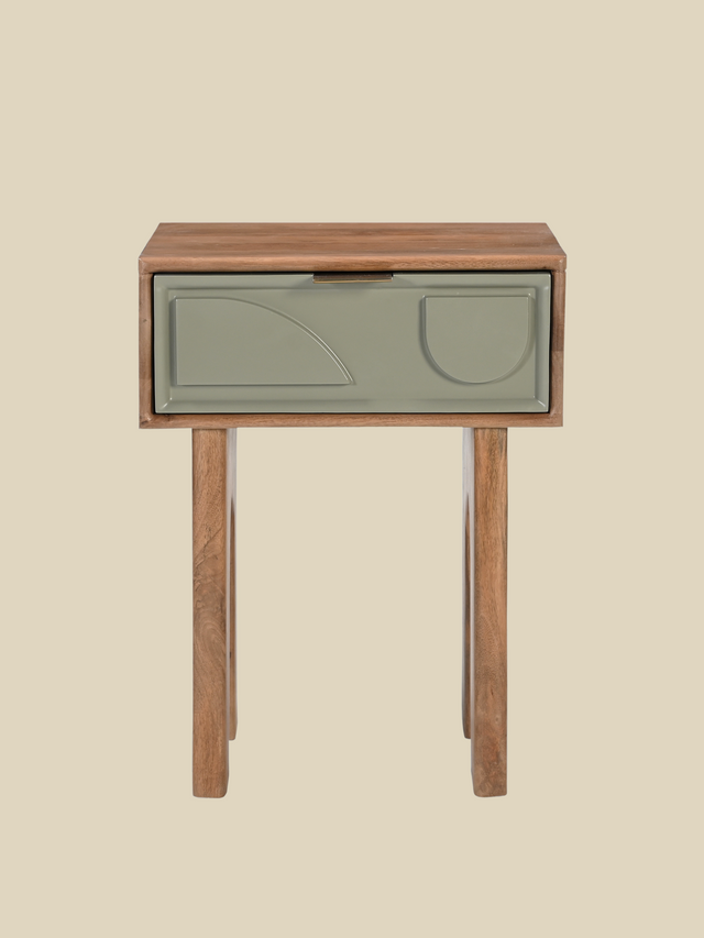 Verde One Drawer Bedside Table