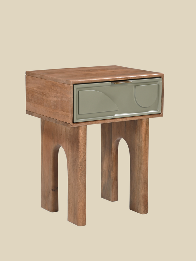 Verde One Drawer Bedside Table