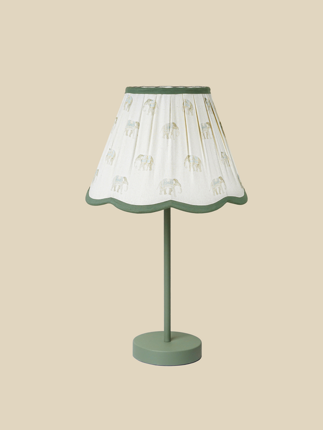 Selena Green Metal Table Lamp