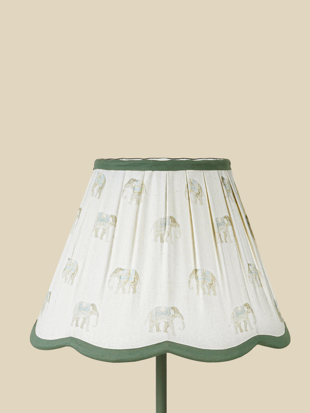 Selena Green Metal Table Lamp