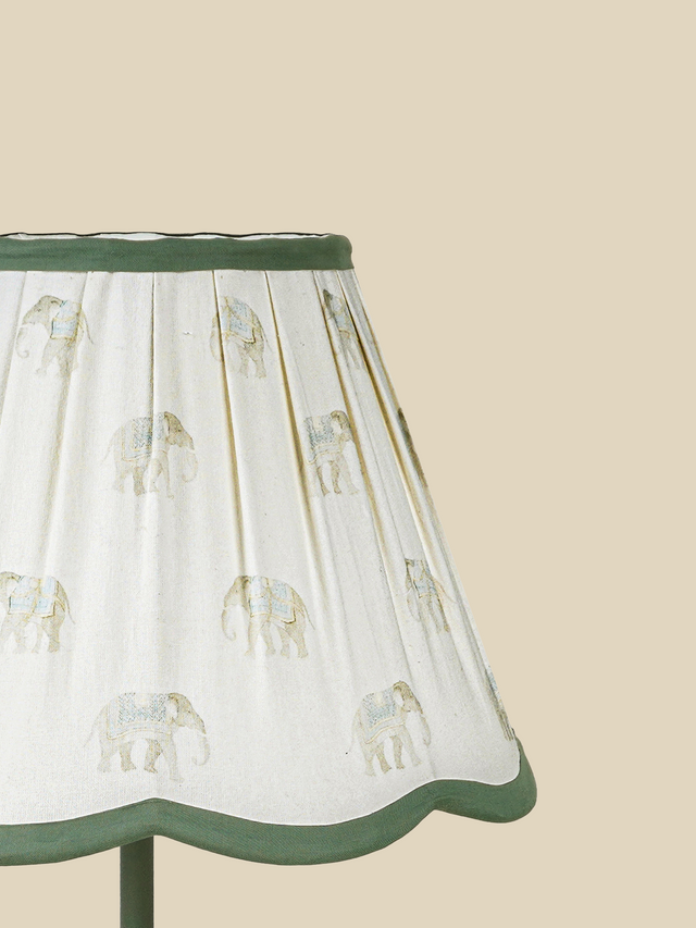 Selena Green Metal Table Lamp