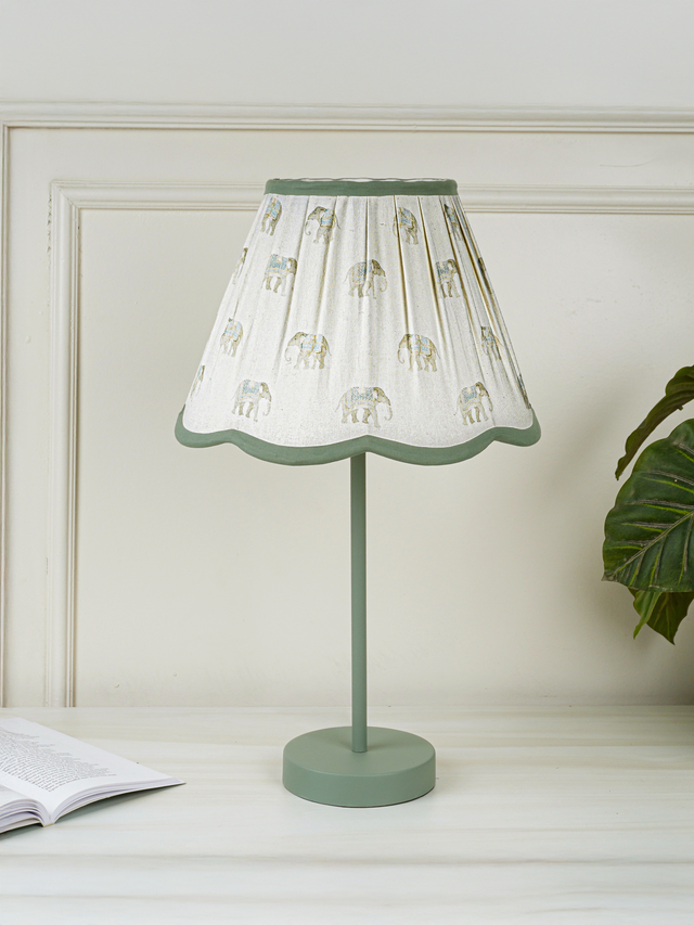 Selena Green Metal Table Lamp