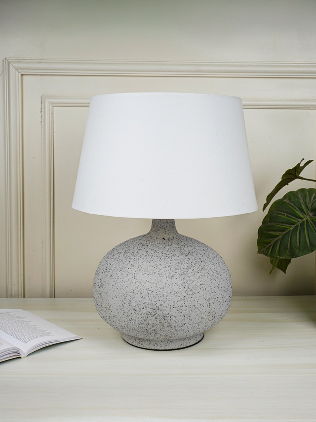Rune Textured Metal Table Lamp