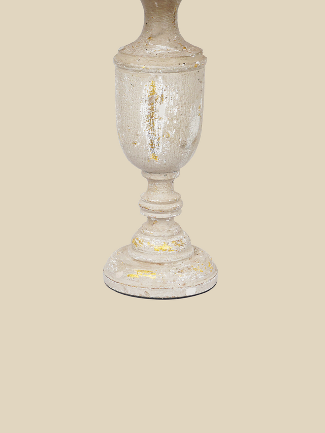 Solace Distressed Wooden Table Lamp