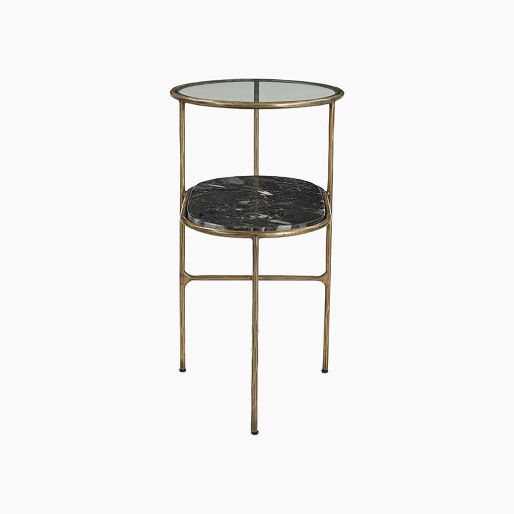 Nirva Mixed Material End Table