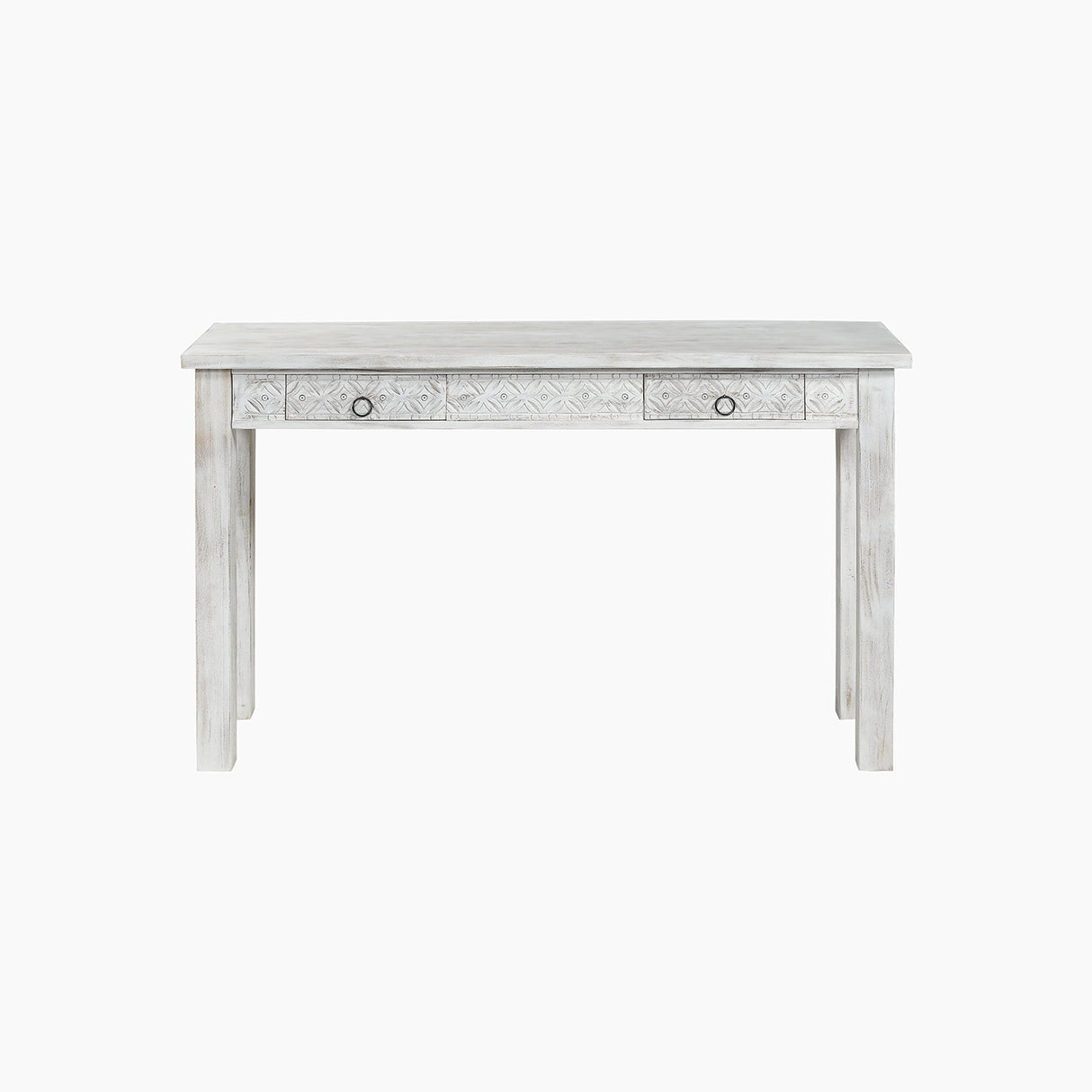 Freesia Rustic Two Drawer Console Table