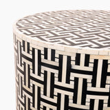 Finn Bone Inlay End Table